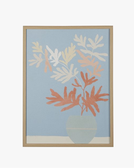 Botanicals in Blue Vase Framed