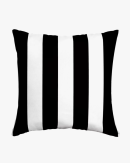 Black Cabana Stripe Pillow
